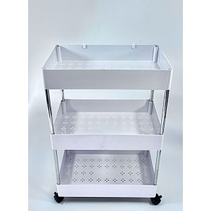 AT2173 PLASTIC 3 TIER STORAGE CART WITH WHEELS