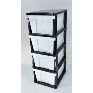 4 DRAWER PLASTIC CABINET