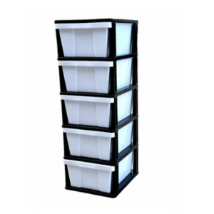 AT2183-W 5 DRAWER PLASTIC CABINET