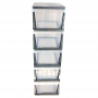 AT2183-W 5 DRAWER PLASTIC CABINET