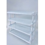 AT4458 Plastic 4 Tiers Shoe Rack In Colors