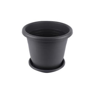 AT1270 Plastic Flower Pot With Tray 9.5”