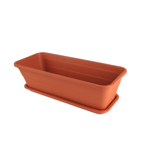 AT1275 Plastic Flower Pot With Tray 