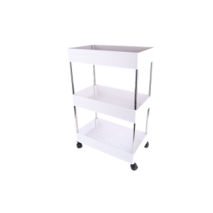 AT2173 PLASTIC 3 TIER STORAGE CART WITH WHEELS